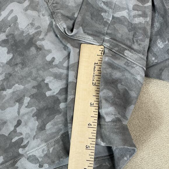 Spanx Short Womens XL Gray Camo Pull On Twill Regular Fit Stretch 4.5" - Picture 8 of 13